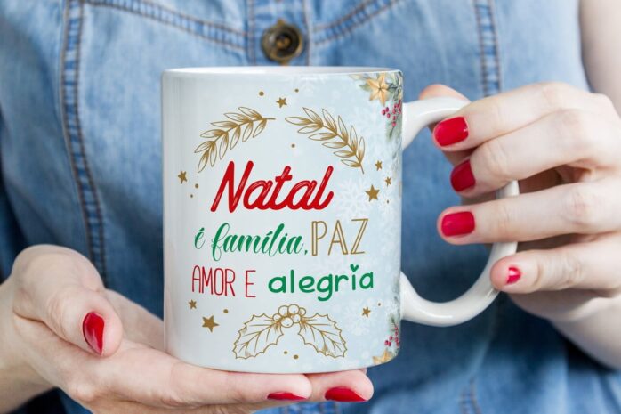 Pack Estampa Arte Caneca Natal