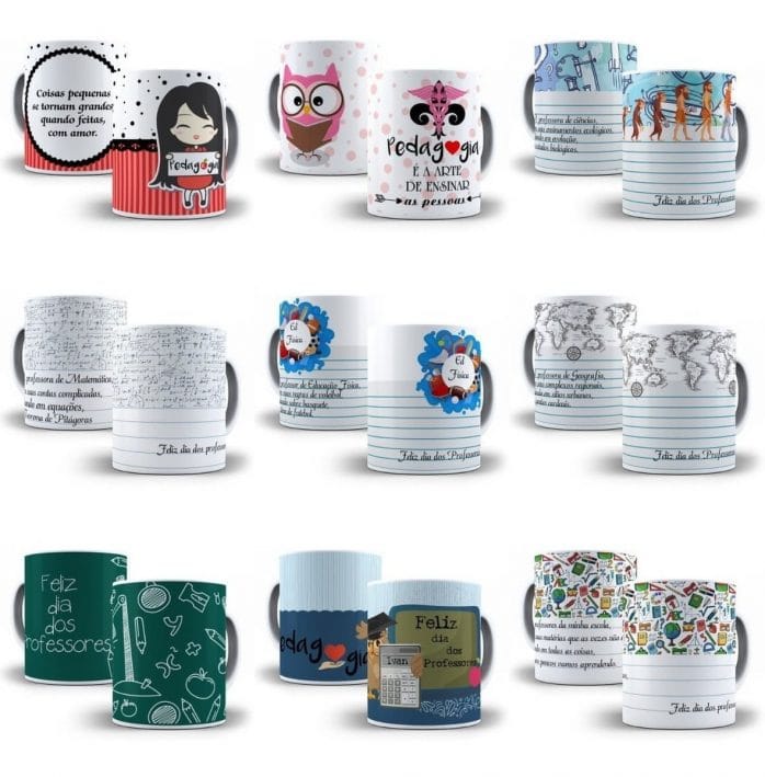 Pack Estampas Artes Sublimação Corel Dia Dos Professores