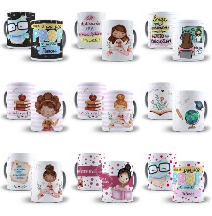 Pack Estampas Artes Sublimação Corel Dia Dos Professores