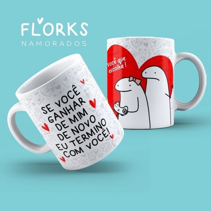 Pack Flork Dia Dos Namorados 18 Artes Sublimação Caneca