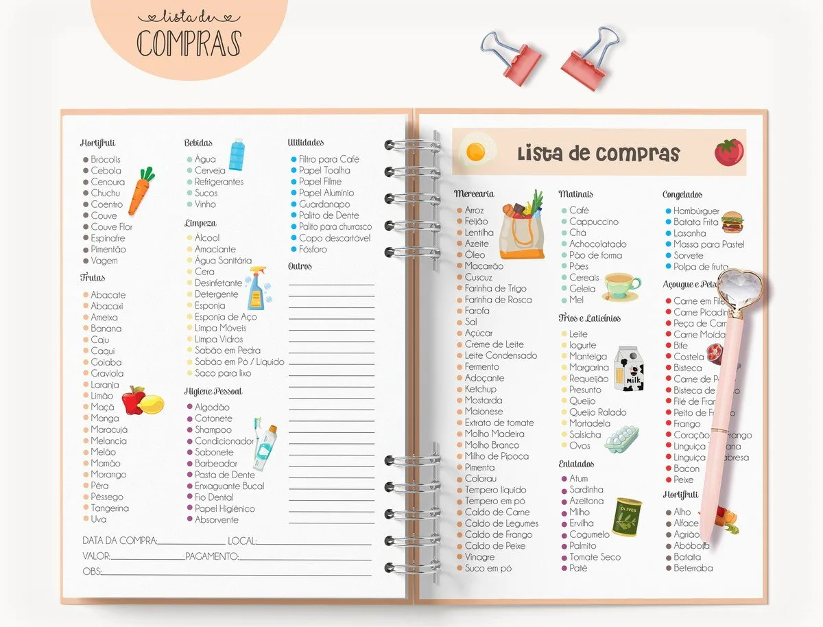 Pack Lista de Compras