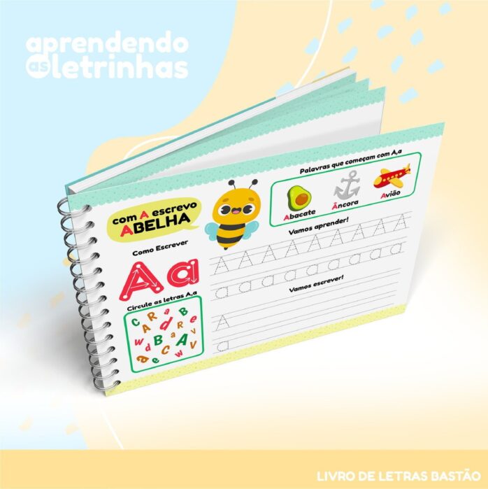 Pack Livros Ativ. Letras Cursivas e Bastão