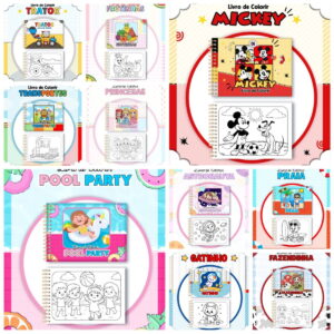 Pack de Colorir Infantil com 14 Temas para Imprimir e Vender 19 pack livros de colorir infantil arquivo digital