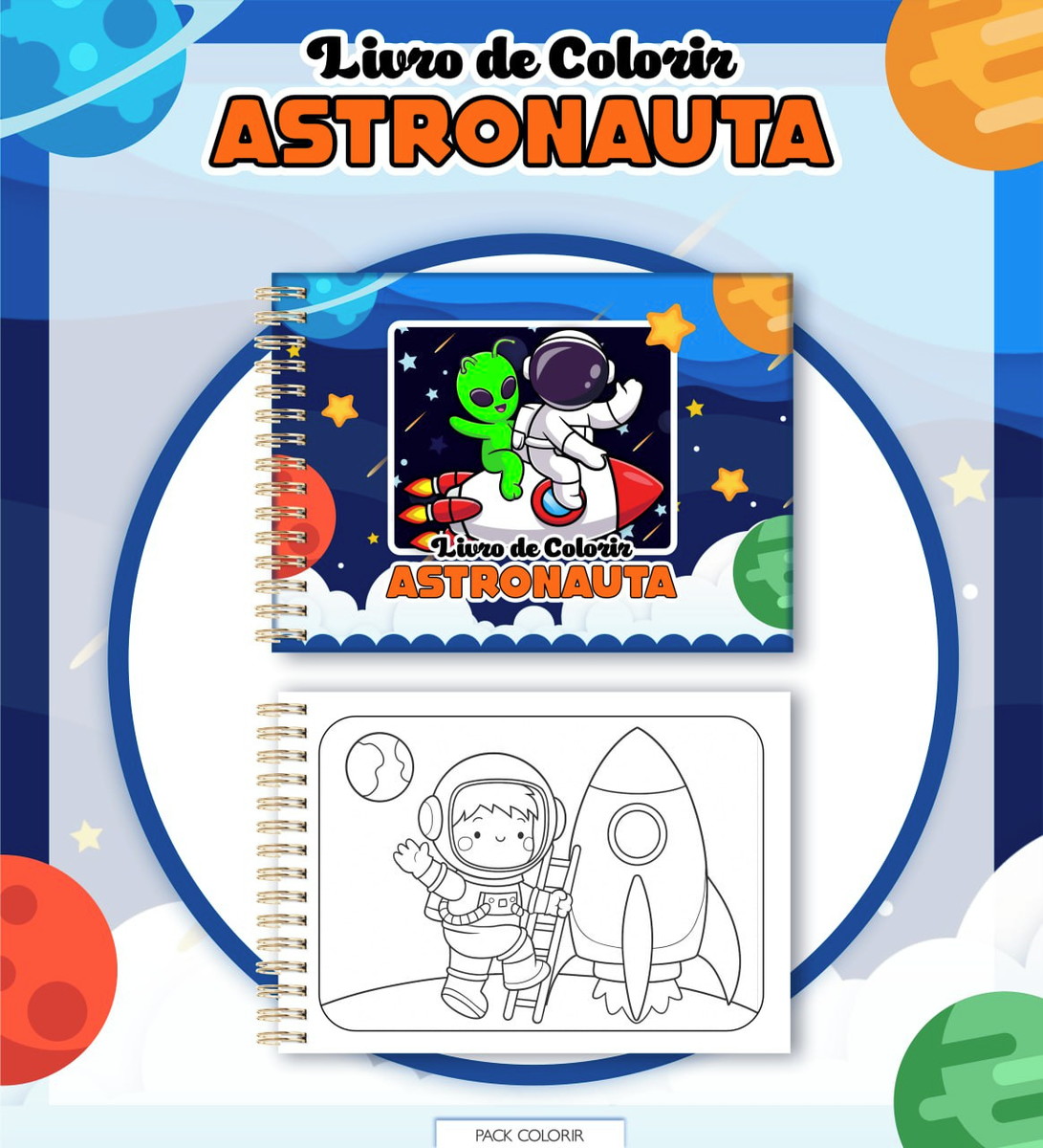 Pack de Colorir Infantil com 14 Temas para Imprimir e Vender 4 Pack de Colorir Infantil com 14 Temas para Imprimir e Vender - Imagem 4
