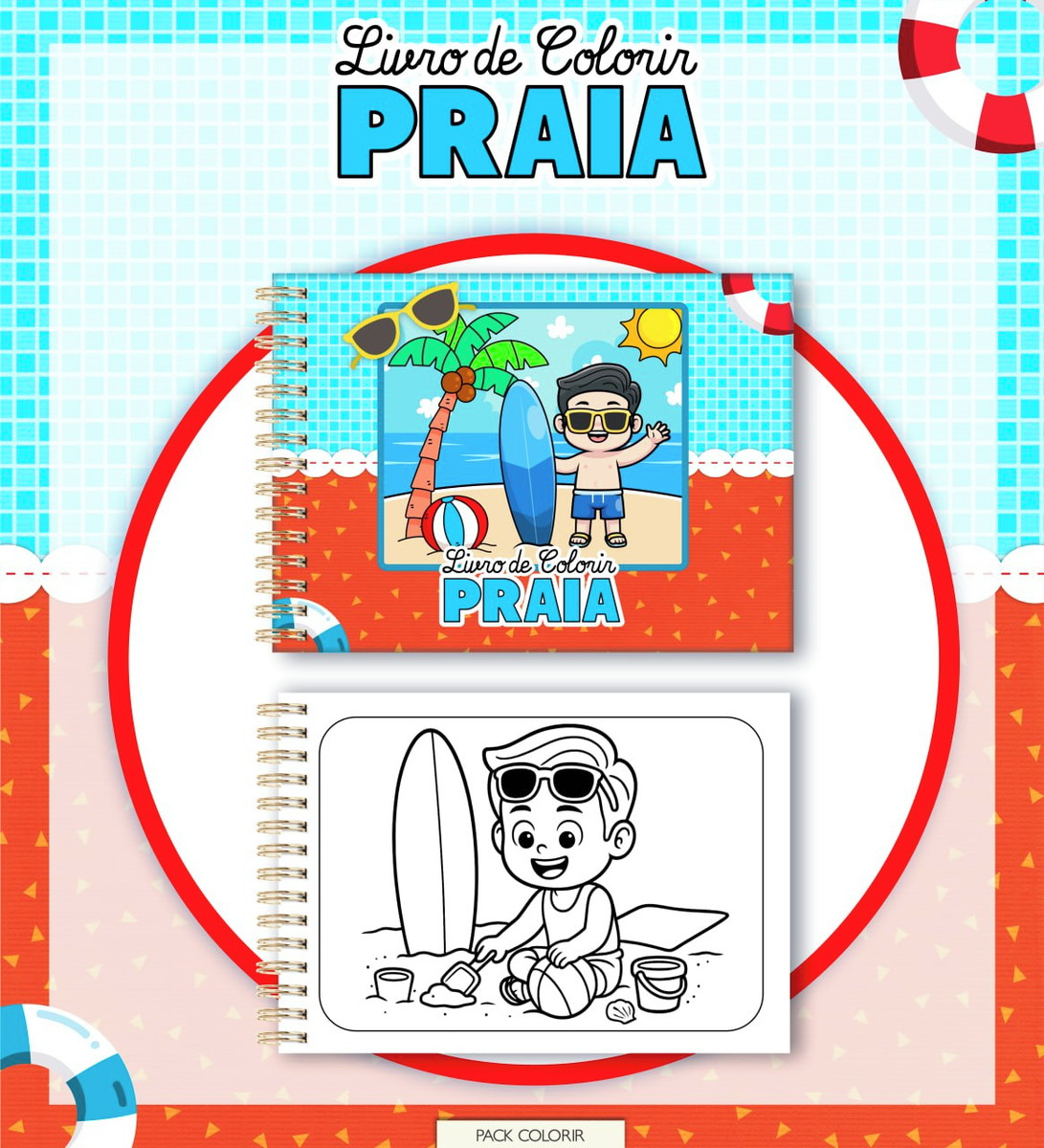 Pack de Colorir Infantil com 14 Temas para Imprimir e Vender 5 Pack de Colorir Infantil com 14 Temas para Imprimir e Vender - Imagem 5