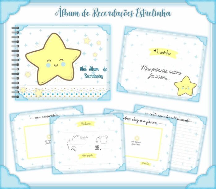 Pack Livros Recordações Bebê