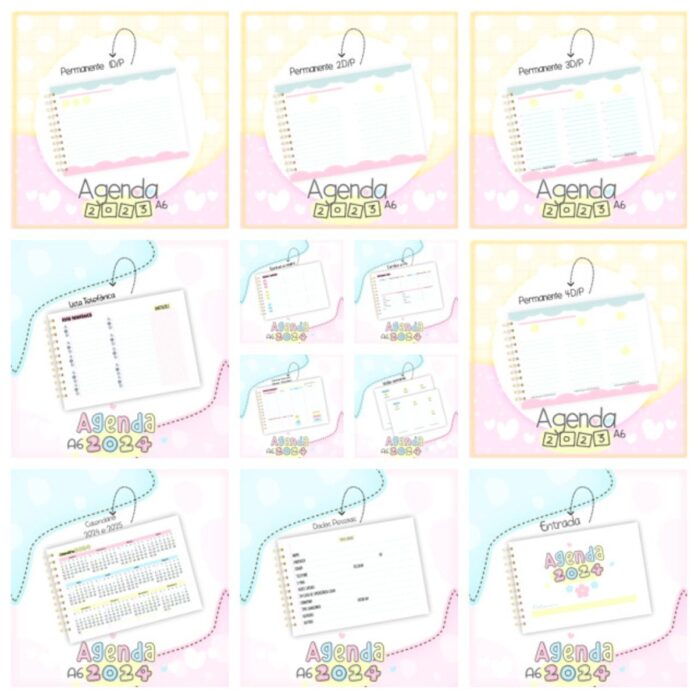 Pack Mini Agenda A6 2024