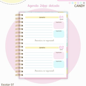 Miolo Agenda Escolar A5 2026 Pack 7 Cores Digital 11 pack miolo agendas escolares a5 2026 arquivo digital
