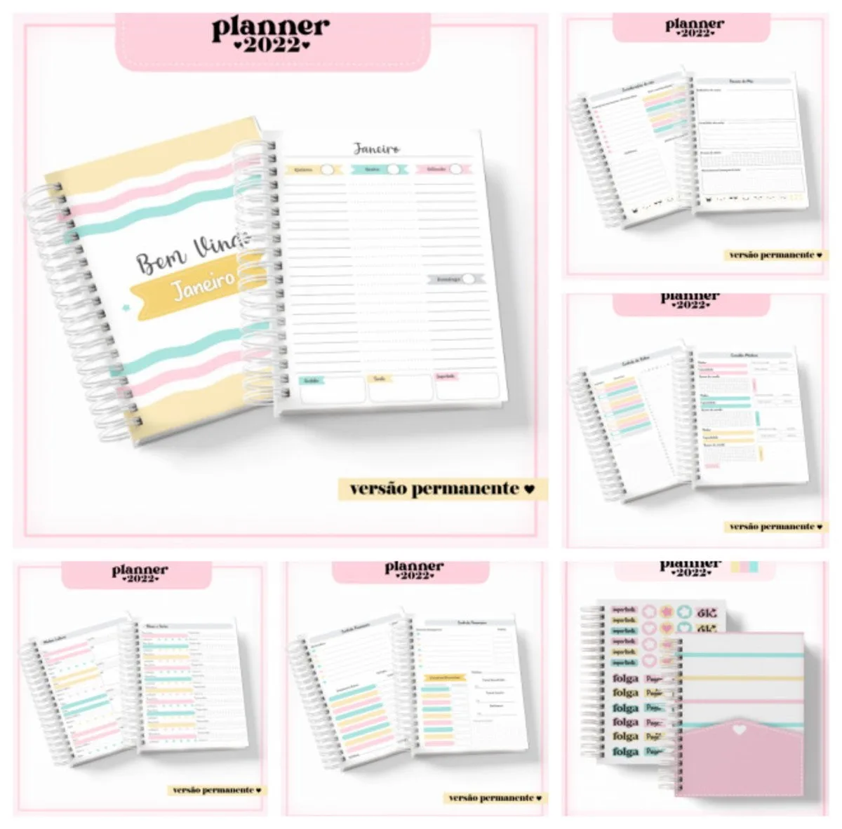 Pack Planner Feminino Permanente 2 Pack Planner Feminino Permanente