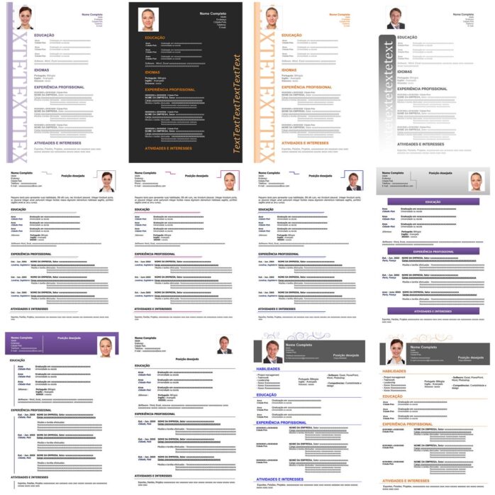 Pacote 100 Currículos Editáveis no Word - Profissional