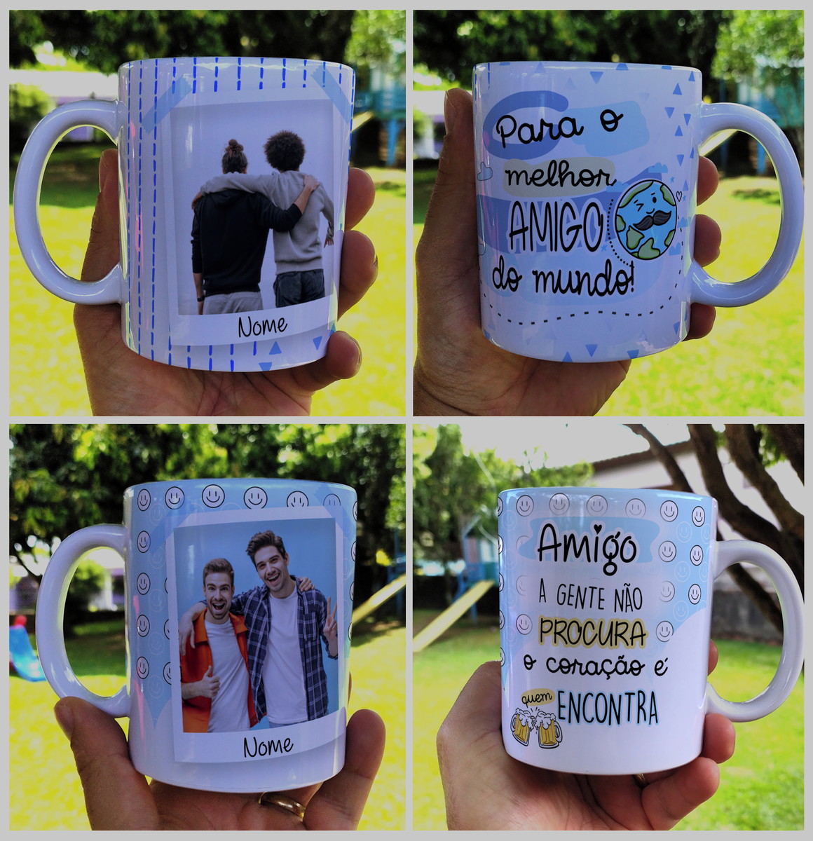 Artes para Canecas de Amizade Masculina em PNG e Corel 2 Artes para Canecas de Amizade Masculina em PNG e Corel - Imagem 2