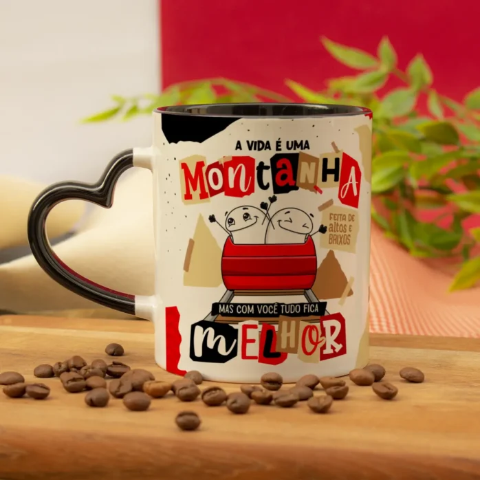 Pacote com 20 Designs para Canecas - Amor e Humor