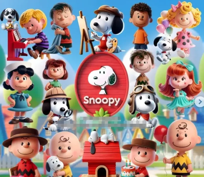 Pacote Completo de Imagens do Snoopy em PNG HD