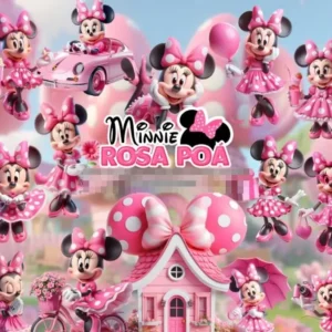 Pacote Completo Minnie Rosa: Arquivos PNG de Alta Qualidade