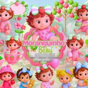 Pacote Completo Moranguinho Baby - Artes em PNG