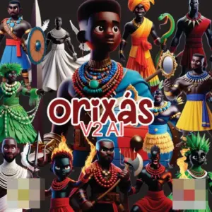 Pacote De Artes 3d Dos Orixas Em Png Para Sublimacao 2