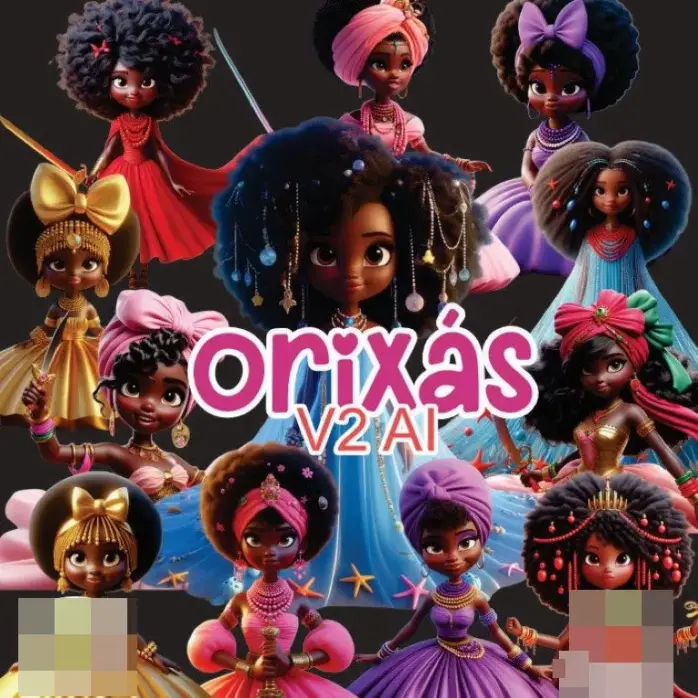 Pacote De Artes 3d Dos Orixas Em Png Para Sublimacao