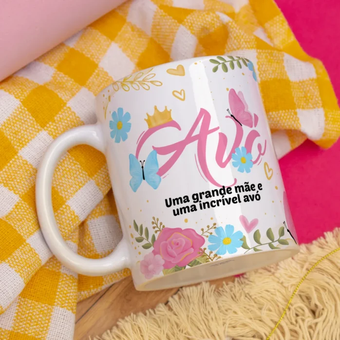 Pacote de Artes Canecas Mães Floral - Png
