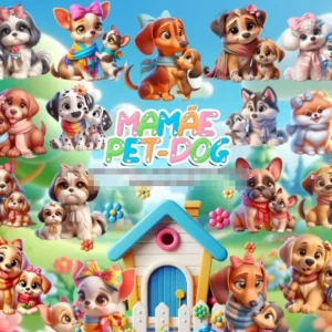 Pacote de Artes Digitais Pet Lover - Edição Mamãe de Pet