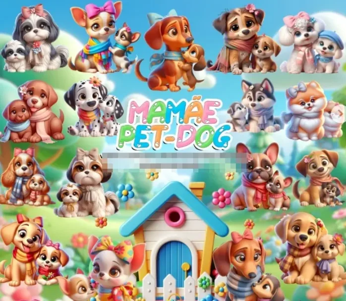 Pacote de Artes Digitais Pet Lover - Edição Mamãe de Pet