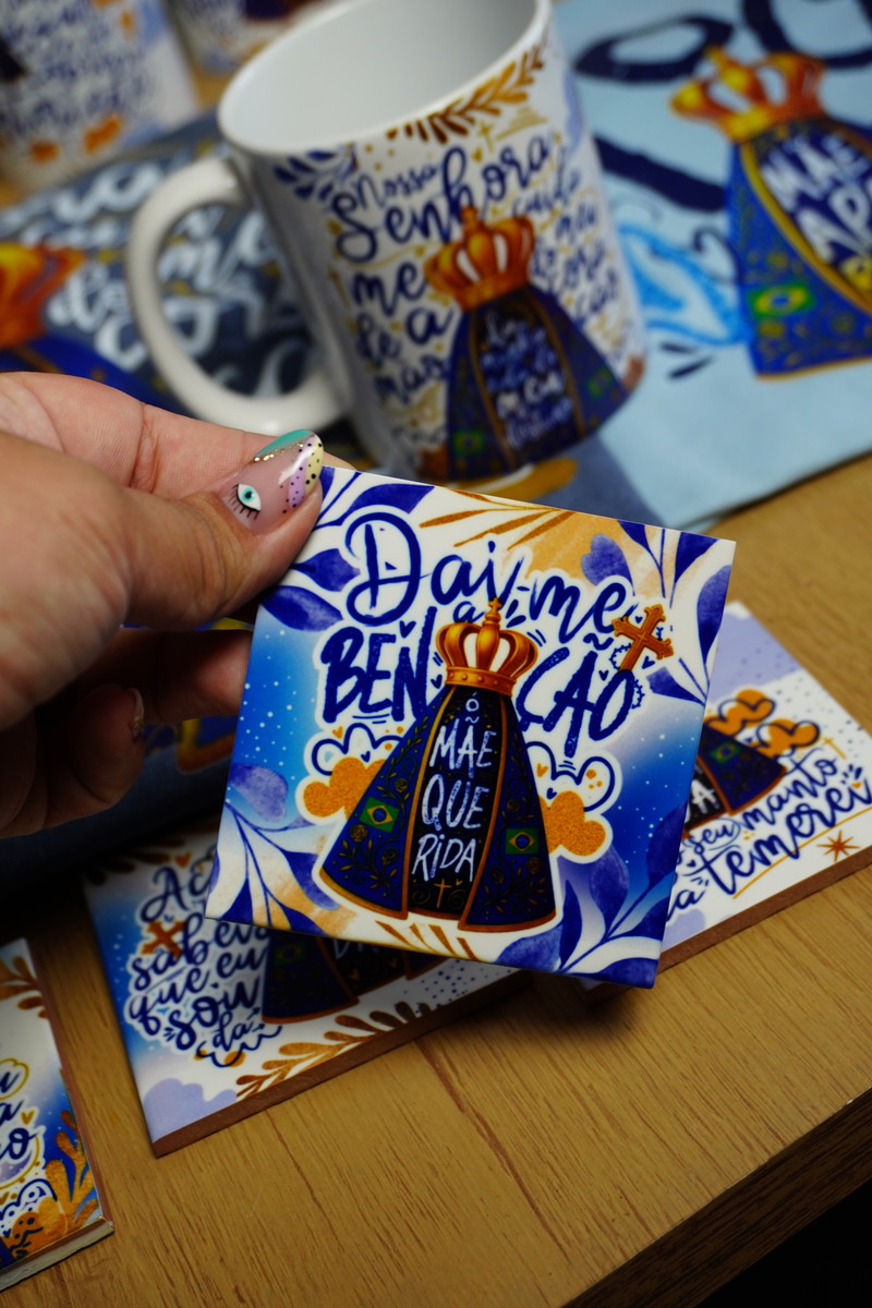 Pacote de Artes Nossa Senhora Aparecida para Sublimação 2 Pacote de Artes Nossa Senhora Aparecida para Sublimação - Imagem 2