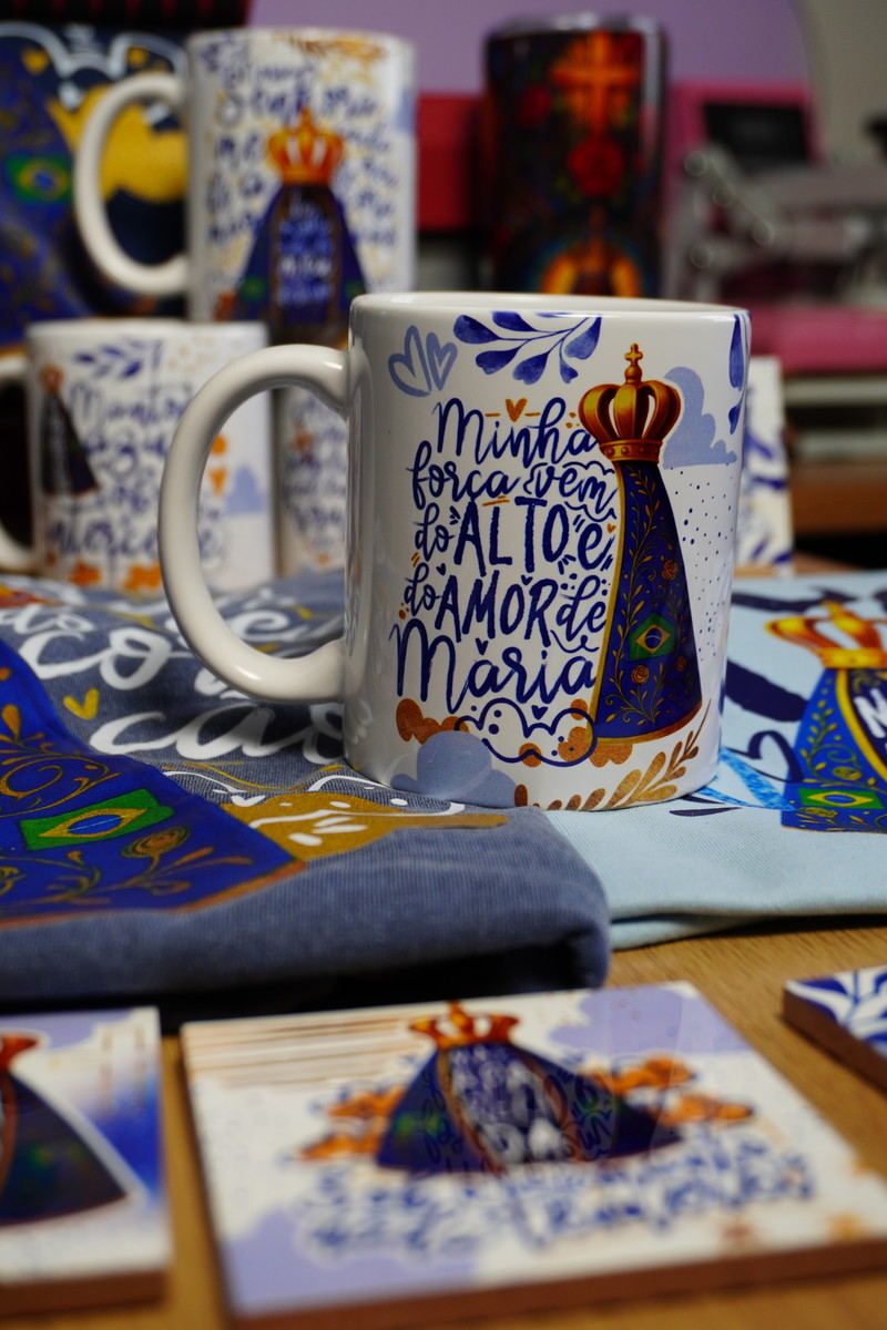 Pacote de Artes Nossa Senhora Aparecida para Sublimação 3 Pacote de Artes Nossa Senhora Aparecida para Sublimação - Imagem 3