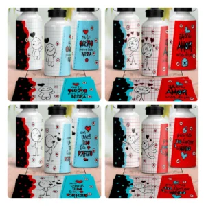 Pacote de Designs Românticos para Camisas e Squeezes