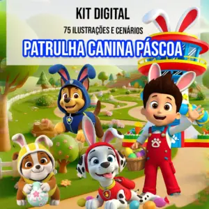 Pacote De Pascoa Patrulha Canina Arquivos Png Tematicos