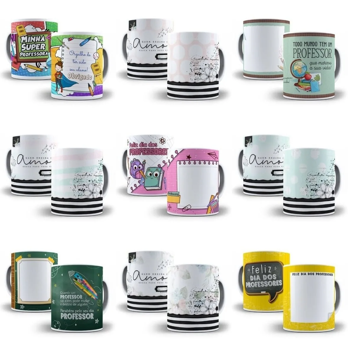 Pacote Estampas Sublimação Caneca Dia Dos Professores Corel 3 Pacote Estampas Sublimação Caneca Dia Dos Professores Corel