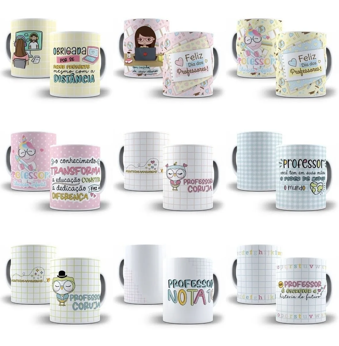 Pacote Estampas Sublimação Caneca Dia Dos Professores Corel 2 Pacote Estampas Sublimação Caneca Dia Dos Professores Corel