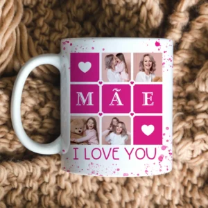 Pacote Exclusivo de Artes para Caneca com Espaço para Foto