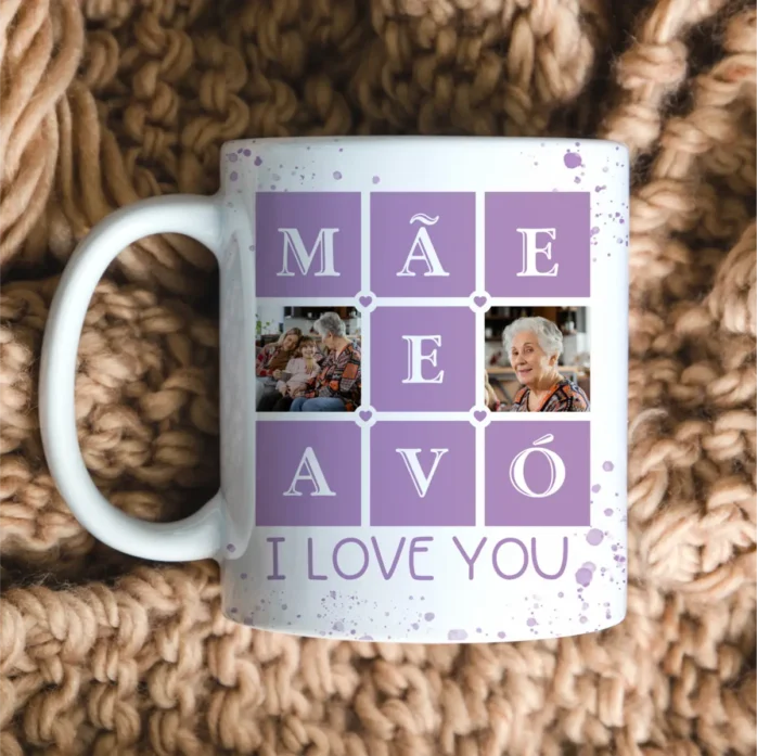 Pacote Exclusivo de Artes para Caneca com Espaço para Foto