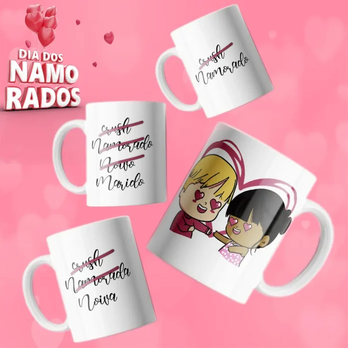 Pacote Exclusivo Dia dos Namorados - Artes para Canecas