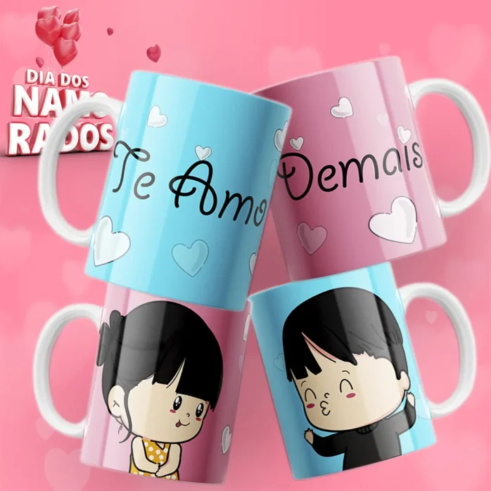 Pacote Exclusivo Dia dos Namorados - Artes para Canecas