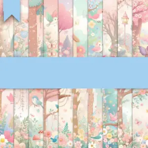 Papeis Digitais Jardim Encantado Fundos Para Scrapbooking