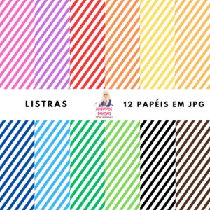 Papéis Digitais Listras - Jpg