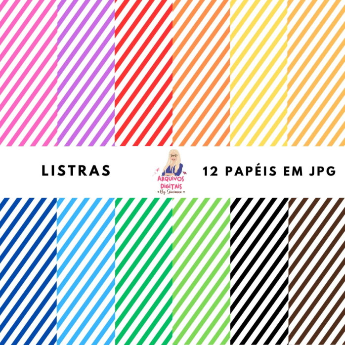 Papéis Digitais Listras - Jpg