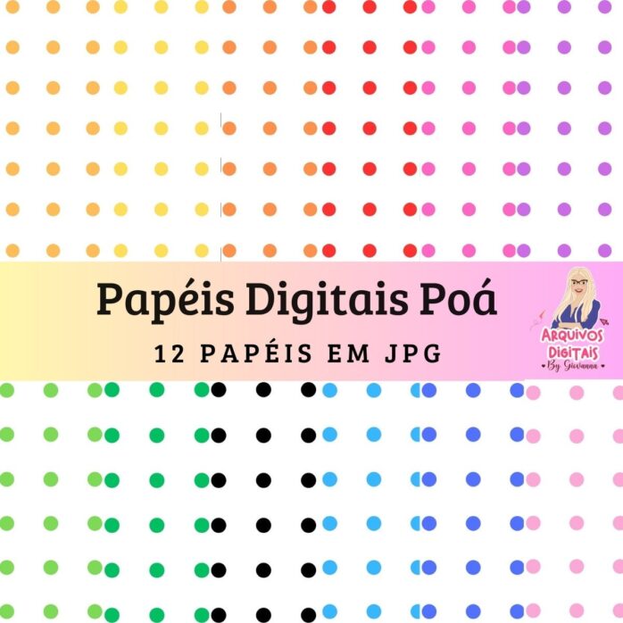 Papéis Digitais Poá - Jpg