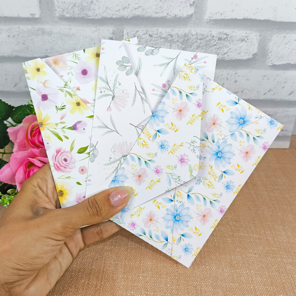 Papel de Carta e Envelope Floral Aquarela para Imprimir 2 Papel de Carta e Envelope Floral Aquarela para Imprimir - Imagem 2