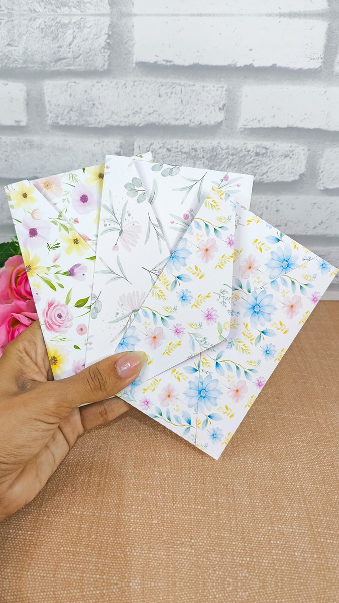 Papel de Carta e Envelope Floral Aquarela para Imprimir 5 Papel de Carta e Envelope Floral Aquarela para Imprimir - Imagem 5