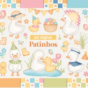 Patinhos em Aquarela Kit Digital PNG Scrapbooking e Crafts 9 Patinhos Em Aquarela Kit Digital Png Scrapbooking E Crafts 10
