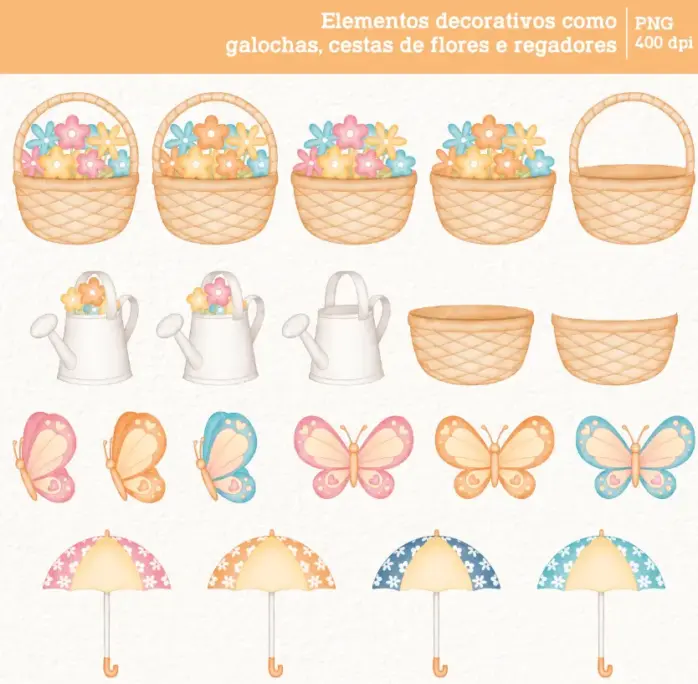 Patinhos Em Aquarela Kit Digital Png Scrapbooking E Crafts 5