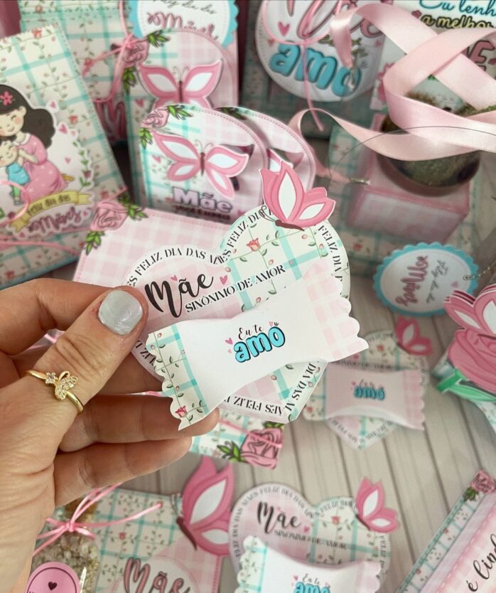 Personalizados Dia das Mães Rosa