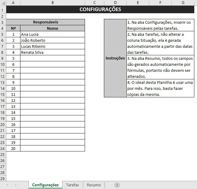 Planilha Controle De Tarefas + Cronograma De Atividades 4 Planilha Organização Tarefas Diárias Fácil de Operar