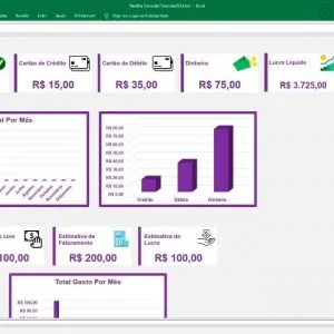Planilha Simples Controle Estoque Financeiro Vendas Clientes