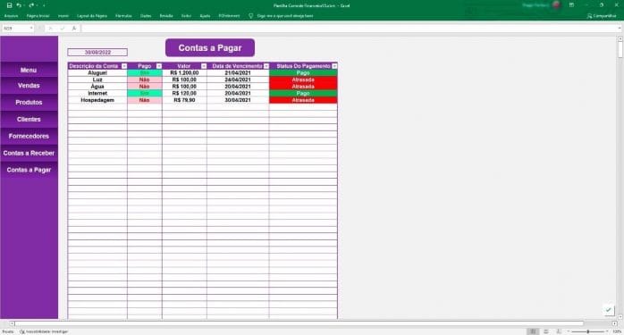 Planilha Simples Controle Estoque Financeiro Vendas Clientes