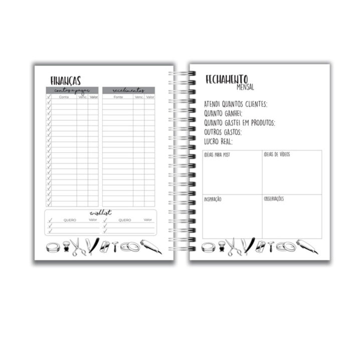 Planner Barbearia