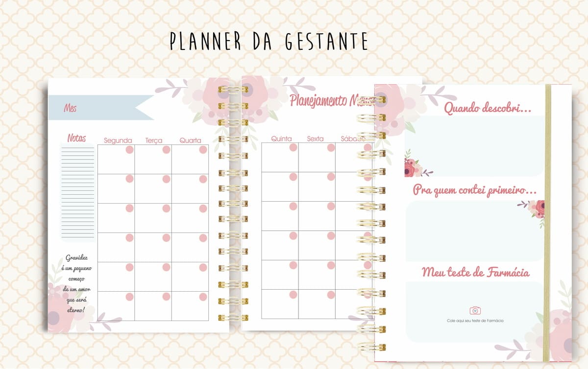 Planner da Gestante Digital com 145 Paginas para Imprimir 3 Planner da Gestante Digital com 145 Paginas para Imprimir - Imagem 3