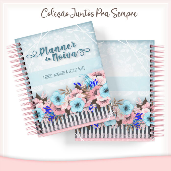 Planner da Noiva Floral Azul
