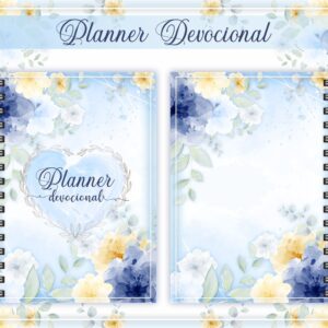 Planner Devocional Azul + Arte para Caneca
